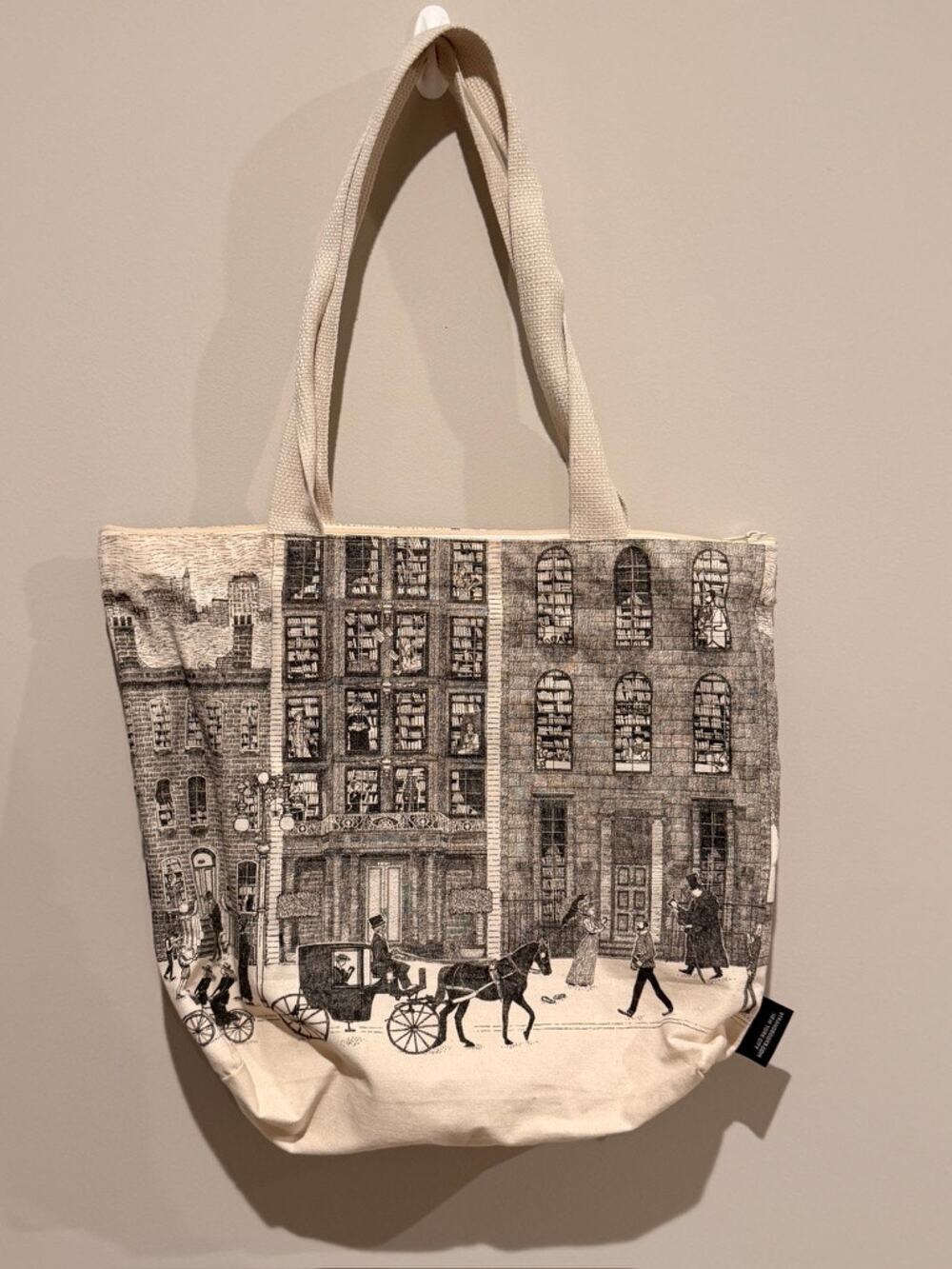 Strand Book Store Canvas Tote Bag Classic Logo NYC Indie Bookstore Used